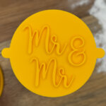 Mr & Mr Fancy Fondant Stamp