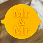 Mr & Mr Formal Fondant Stamp