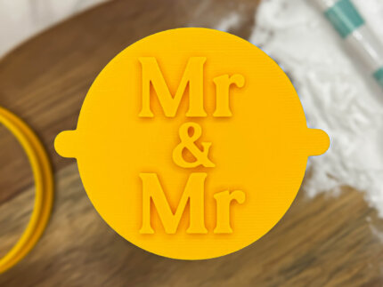 Mr & Mr Formal Fondant Stamp