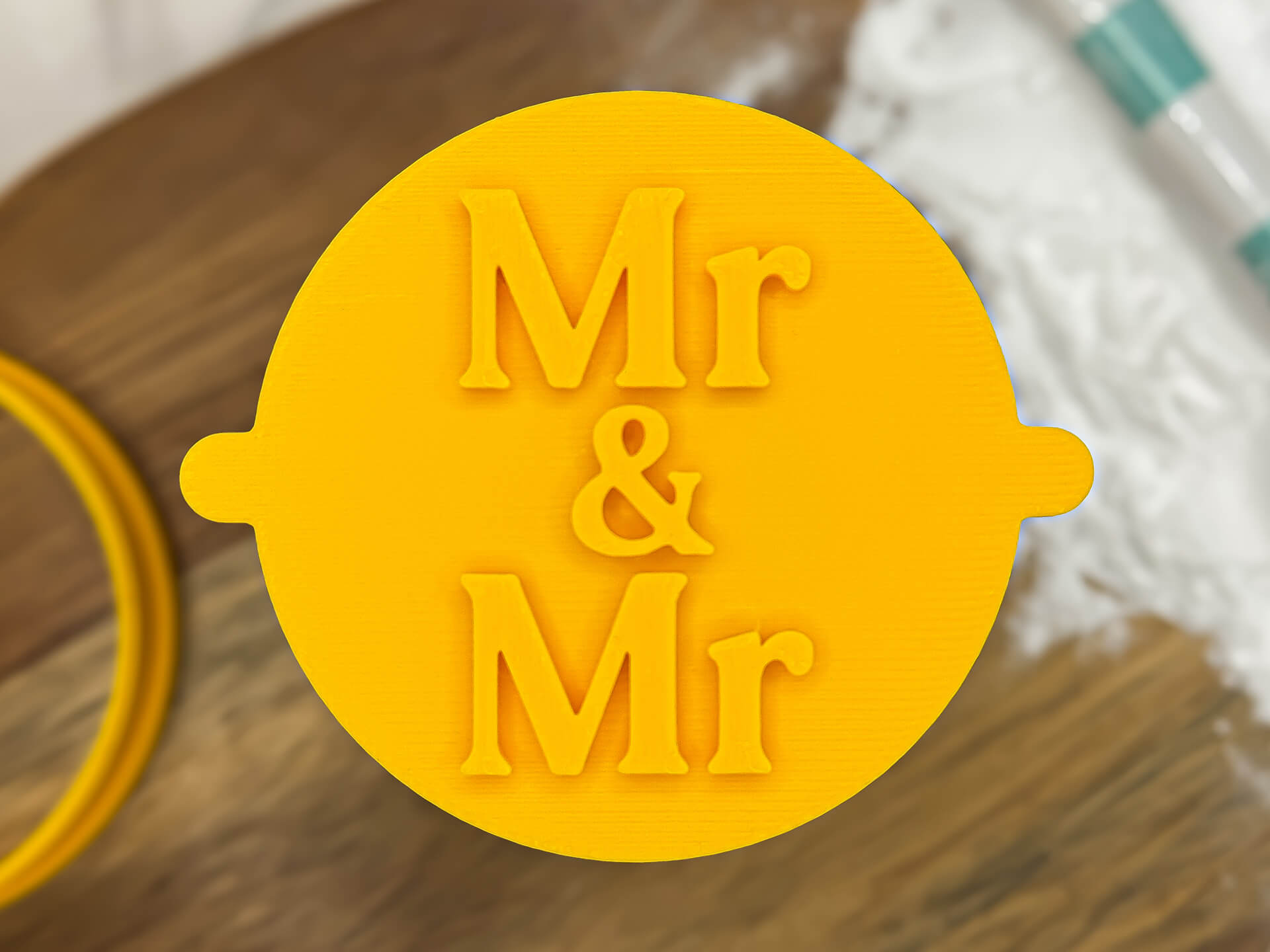 Mr & Mr Formal Fondant Stamp Mr & Mr Formal Fondant Stamp