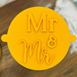 Mr & Mr Mixed Fonts Fondant Stamp