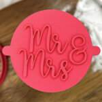 Mr & Mrs Fancy Fondant Stamp