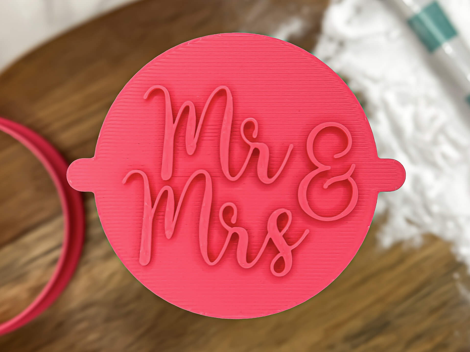 Mr & Mrs Fancy Fondant Stamp Mr & Mrs Fancy Fondant Stamp