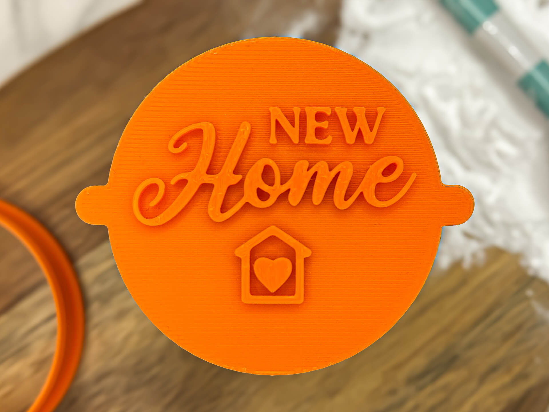 New Home Fondant Stamp New Home Fondant Stamp