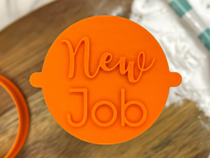 New Job Fondant Stamp
