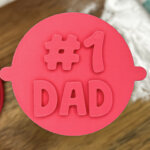 Number 1 Dad Fondant Stamp