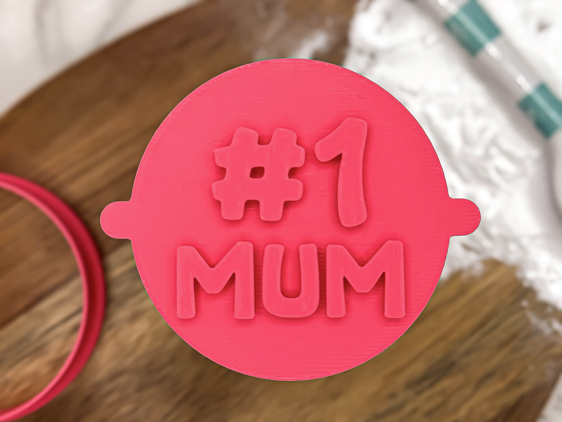 Number 1 Mum Fondant Stamp Number 1 Mum Fondant Stamp