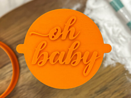 Oh Baby Fancy Fondant Stamp