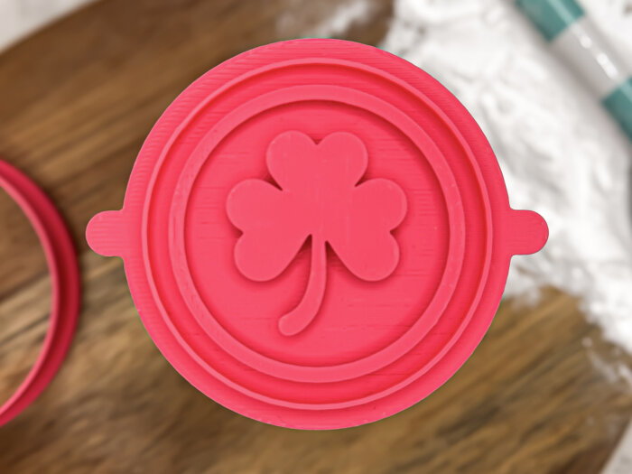 Shamrock Coin Fondant Stamp