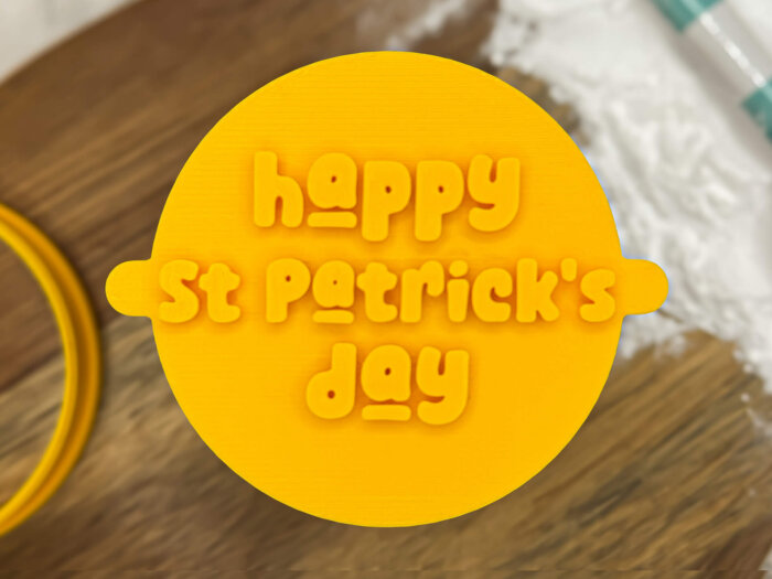 St Patrick's Day Fondant Stamp