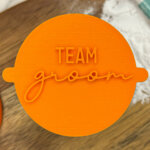 Team Groom Fondant Stamp