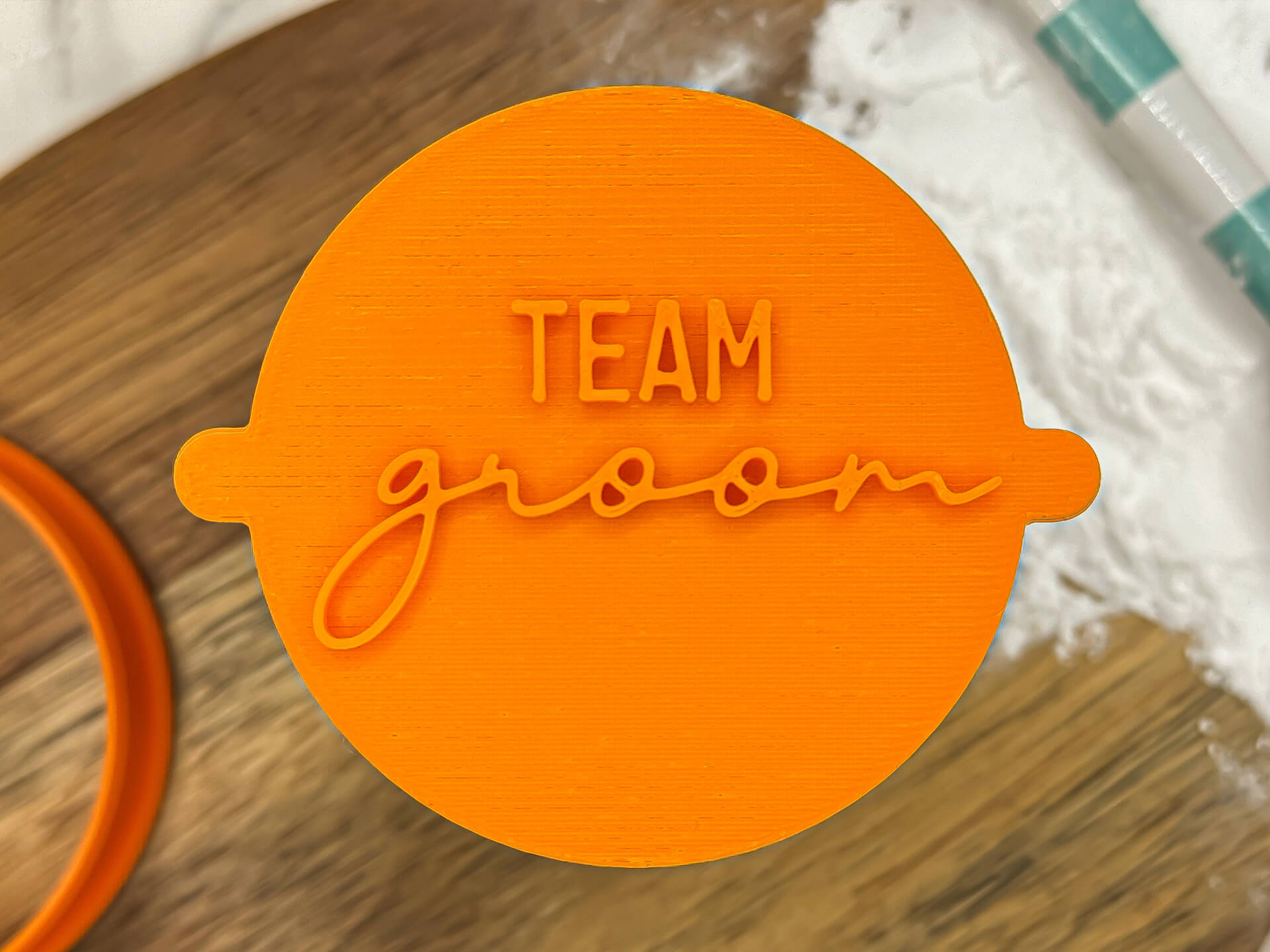 Team Groom Fondant Stamp Team Groom Fondant Stamp