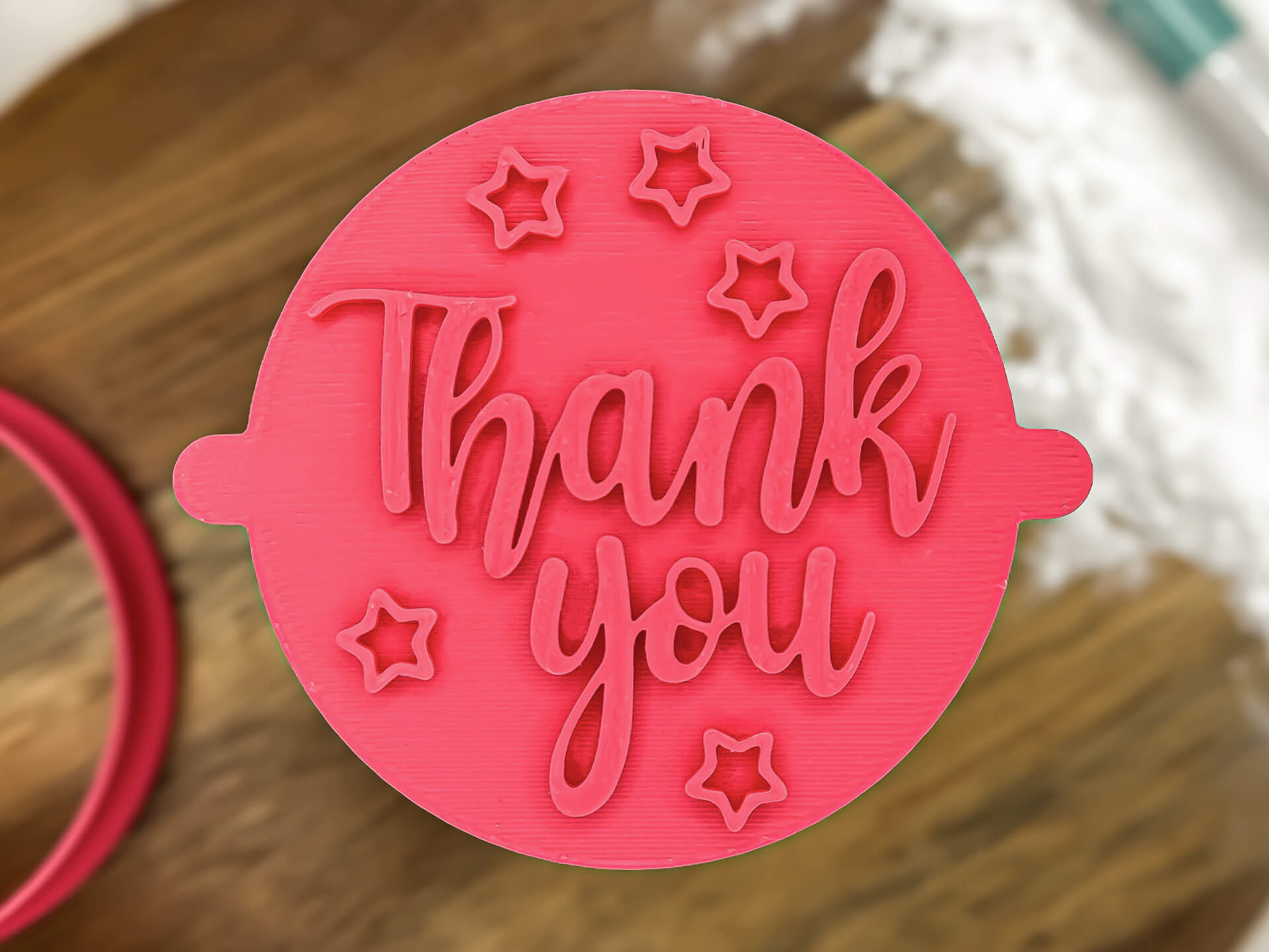 Thank You Stars Fondant Stamp