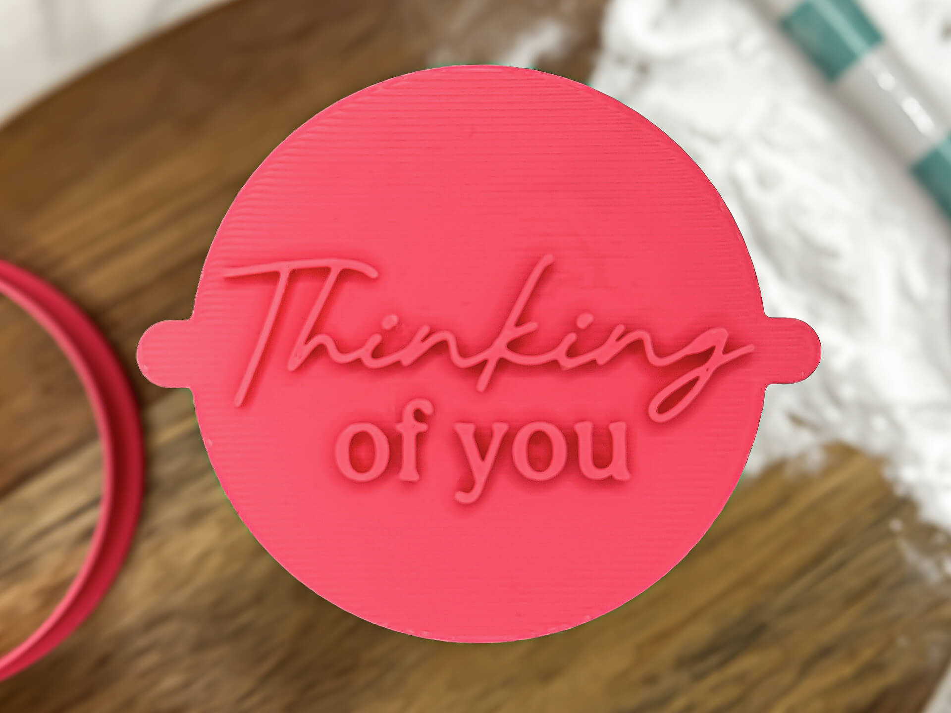 Thinking of You Fondant Stamp Thinking of You Fondant Stamp