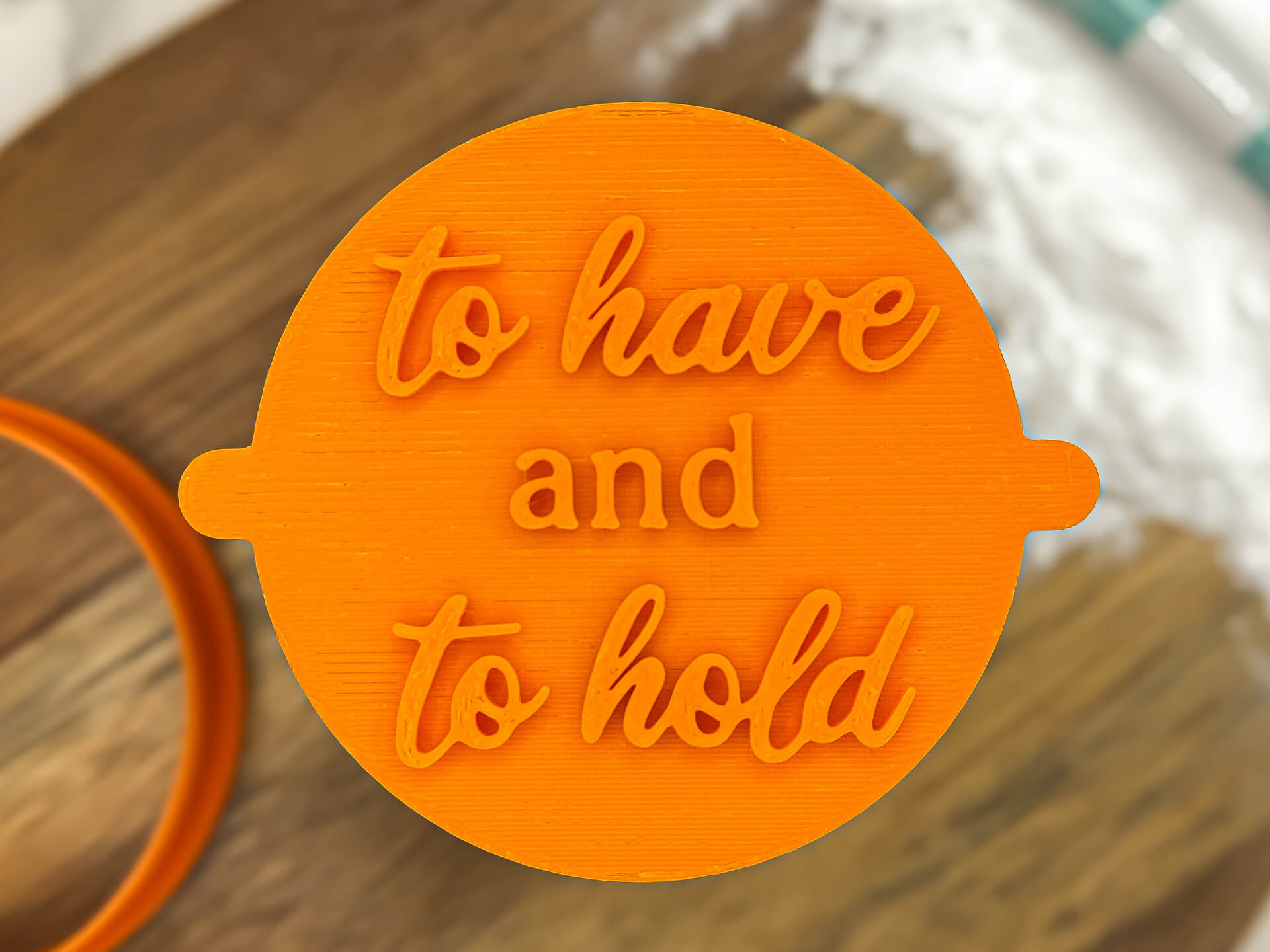 To Have and To Hold Fondant Stamp To Have and To Hold Fondant Stamp