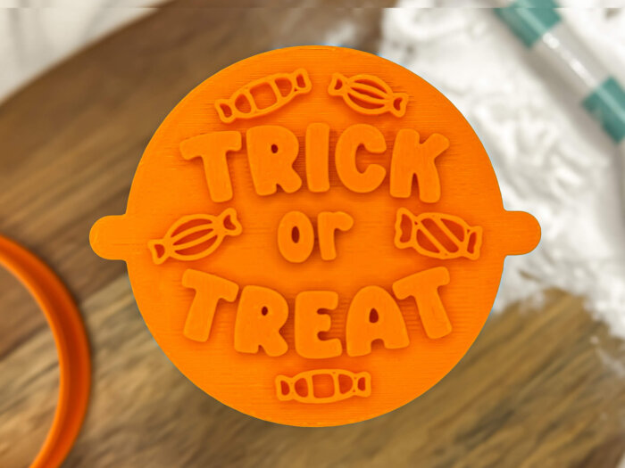 Trick or Treat Candy Fondant Stamp