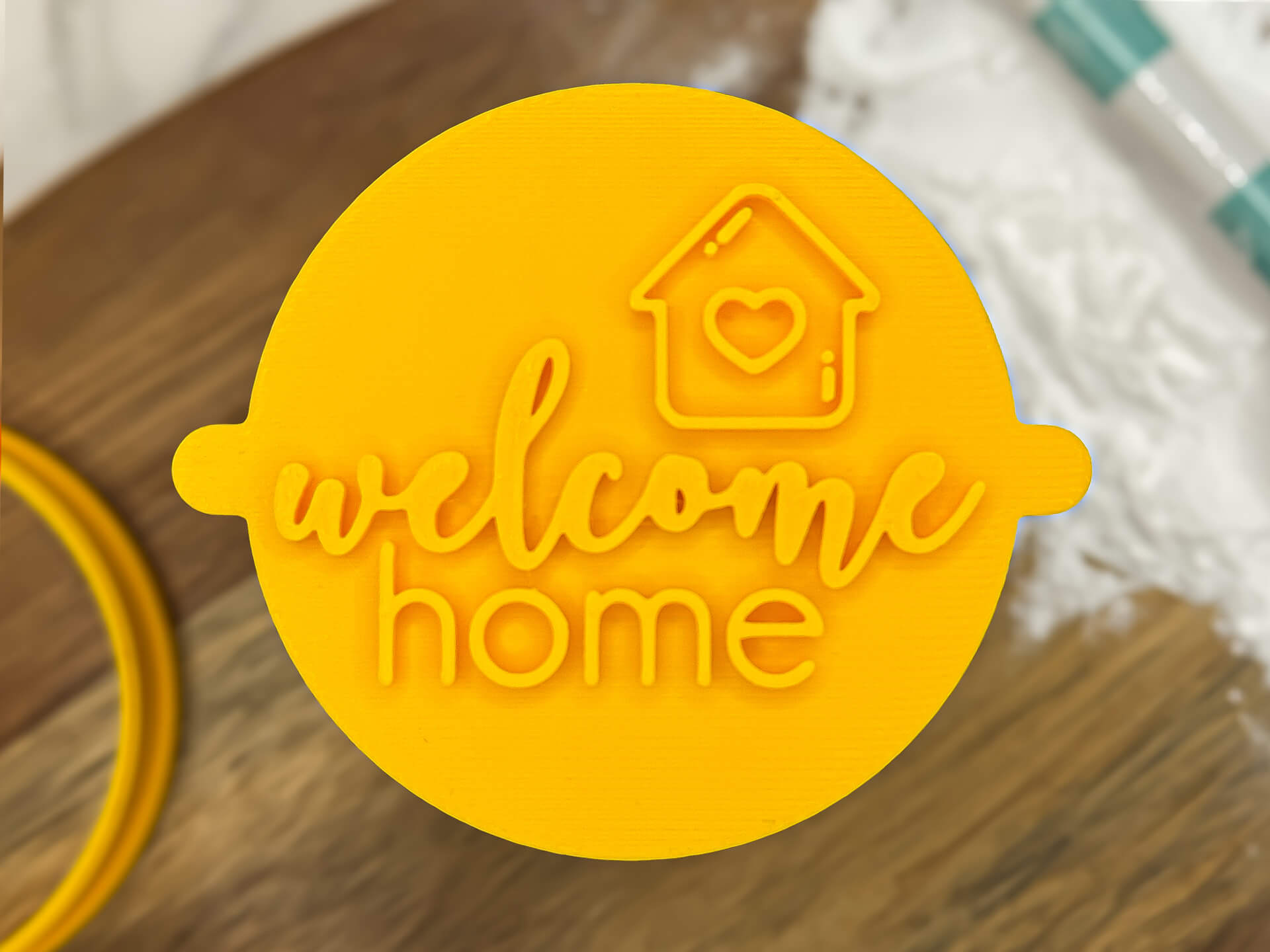 Welcome Home Fondant Stamp