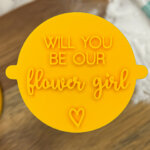 Will You Be Our Flower Girl Fondant Stamp