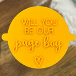 Will You Be Our Page Boy Fondant Stamp