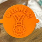 Winner Medal Fondant Stamp