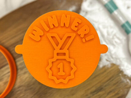 Winner Medal Fondant Stamp